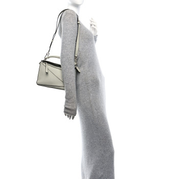LOEWE Grained Calfskin Small Puzzle Bag Light Celadon