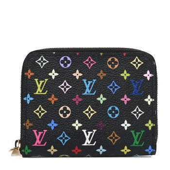 LOUIS VUITTON Monogram Multicolor Zippy Coin Purse Black Grenade