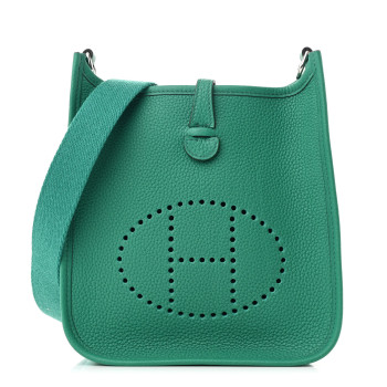 HERMES Taurillon Maurice Evelyne TPM Vert Jade