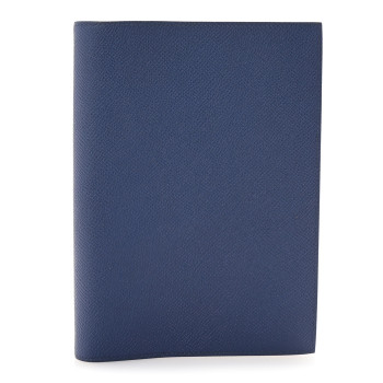 HERMES Epsom Globe Trotter Agenda Cover GM Bleu Saphir Vert Cactus