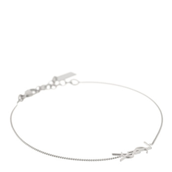 SAINT LAURENT Brass Monogram Charm Bracelet Mirror