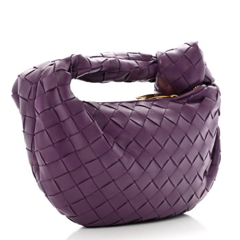 BOTTEGA VENETA Nappa Intrecciato Mini Jodie Eggplant