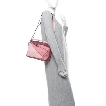 LOEWE Calfskin Small Puzzle Bag Rosa