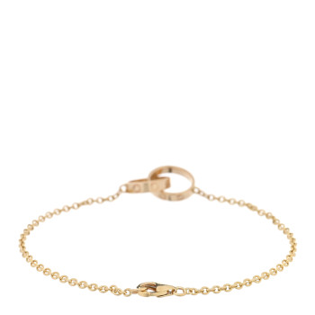 CARTIER 18K Yellow Gold Interlocking LOVE Bracelet