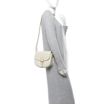 CHRISTIAN DIOR Box Calfskin Medium Bobby Flap Latte