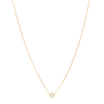 CARTIER 18K Yellow Gold Diamond LM D'Amour Pendant Necklace
