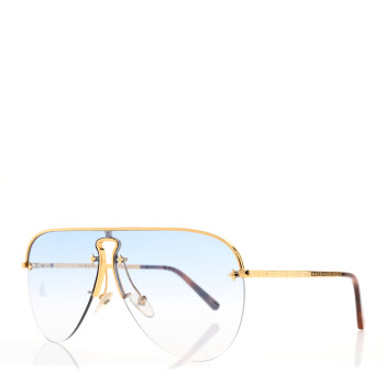 LOUIS VUITTON Grease Mask Sunglasses Z1470U Blue