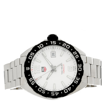 TAG HEUER Stainless Steel 41mm Formula 1 Quartz Watch White WAZ1111