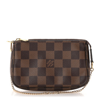LOUIS VUITTON Damier Ebene Mini Pochette Accessories