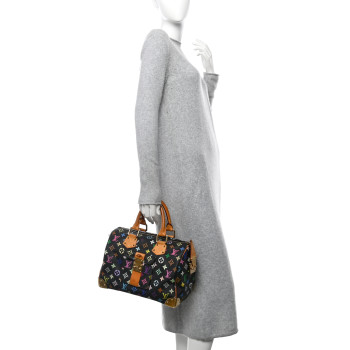 LOUIS VUITTON Monogram Multicolor Speedy 30 Black