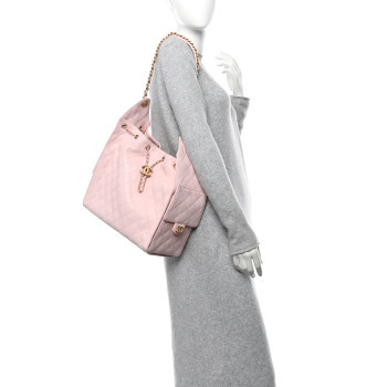 CHANEL Caviar Quilted Medium Chanel 25 Handbag Pink