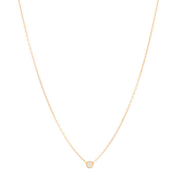 CARTIER 18K Pink Gold Diamond SM D'Amour Pendant Necklace