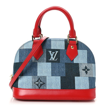 LOUIS VUITTON Denim Damier Monogram Patchwork Alma BB