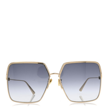 CHRISTIAN DIOR Metal EverDior Square Sunglasses Gold