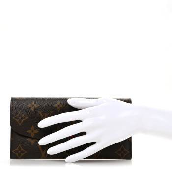 LOUIS VUITTON Monogram Emilie Wallet Fuchsia