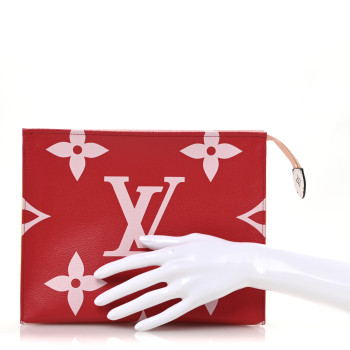 LOUIS VUITTON Monogram Giant Toiletry Pouch 26 Rouge