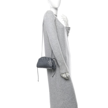 BOTTEGA VENETA Nappa Intrecciato The Mini Pouch Thunder