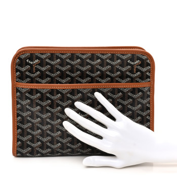 GOYARD Goyardine Jouvence MM Toiletry Pouch Black Gold