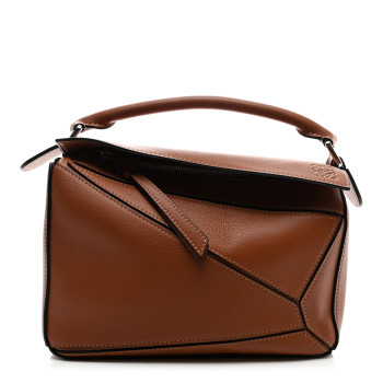 LOEWE Calfskin Small Puzzle Bag Light Caramel