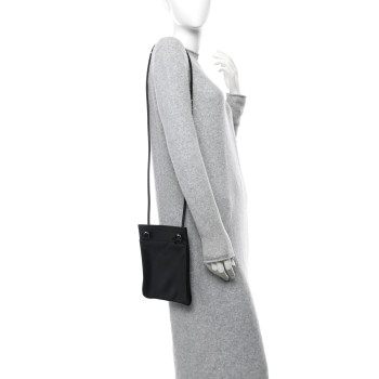 HERMES Milo Lambskin Swift Mini Aline Black