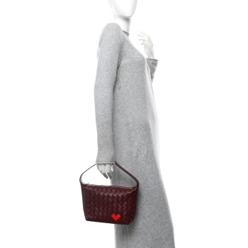 BOTTEGA VENETA Calfskin Nappa Intrecciato Mini Wallace Barolo