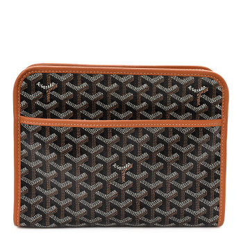 GOYARD Goyardine Jouvence MM Toiletry Pouch Black Gold