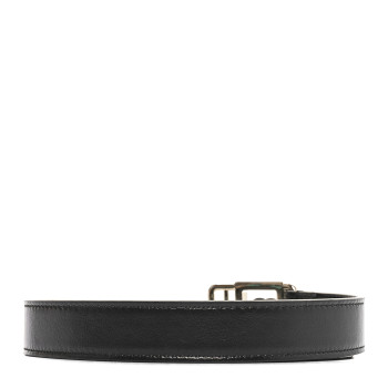 GUCCI Calfskin Double G Buckle 20mm Belt 85 34 Black