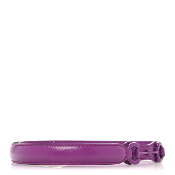 GUCCI Efesto Leather Womens Horsebit 15/23mm Belt 75 30 Purple