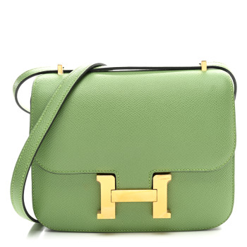 HERMES Epsom Constance 18 Vert Criquet