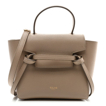 CELINE Grained Calfskin Pico Belt Bag Light Taupe