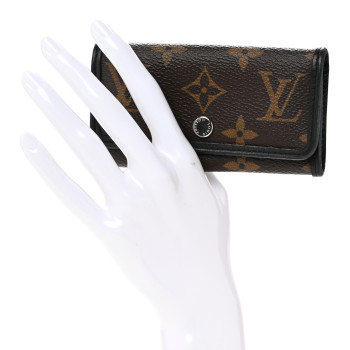 LOUIS VUITTON Monogram Macassar 6 Key Multicles Holder