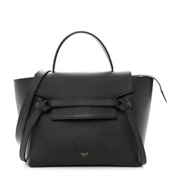 CELINE Grained Calfskin Micro Belt Bag Black