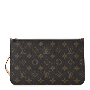 LOUIS VUITTON Monogram Neverfull MM GM Pochette Pivoine