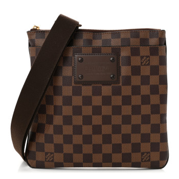 LOUIS VUITTON Damier Ebene Brooklyn Flat Pochette
