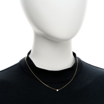 CARTIER 18K Yellow Gold Diamond XS D'Amour Pendant Necklace