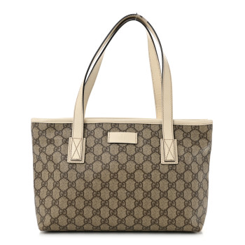 GUCCI GG Supreme Small Joy Tote White