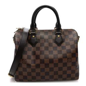 LOUIS VUITTON Damier Ebene Speedy Bandouliere 25