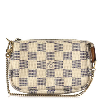 LOUIS VUITTON Damier Azur Mini Pochette Accessories