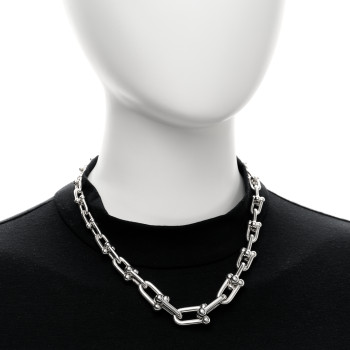 TIFFANY Sterling Silver HardWear Graduated Link Necklace