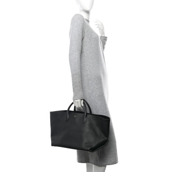 KHAITE Smooth Calfskin Medium Amelia East West Tote Black