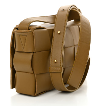 BOTTEGA VENETA Lambskin Maxi Intrecciato Cassette Crossbody Bag Acorn