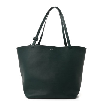 THE ROW Polished Saddle Calfskin Park Tote Three Cyprus