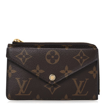 LOUIS VUITTON Monogram Recto Verso Card Holder Black
