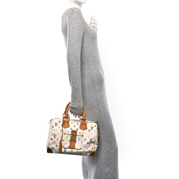 LOUIS VUITTON Monogram Multicolor Speedy 30 White