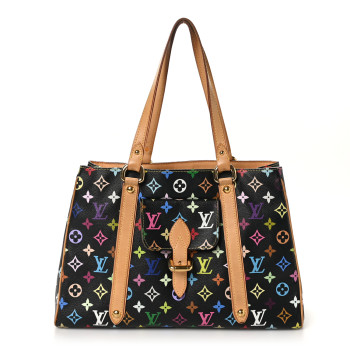 LOUIS VUITTON Monogram Multicolor Aurelia MM Black