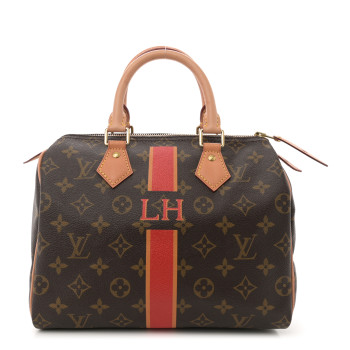 LOUIS VUITTON Monogram My LV Heritage Speedy 25 Red Yellow