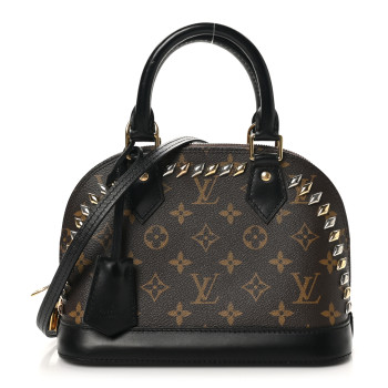 LOUIS VUITTON Monogram Macassar Studded Alma BB