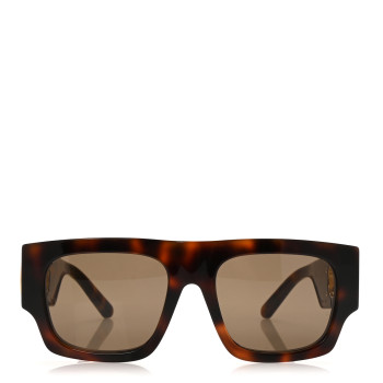 LOUIS VUITTON Acetate LV Link Square Sunglasses Z1479W Dark Tortoise
