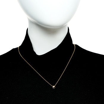 CHANEL 18K Yellow Gold Coco Crush Round Pendant Necklace