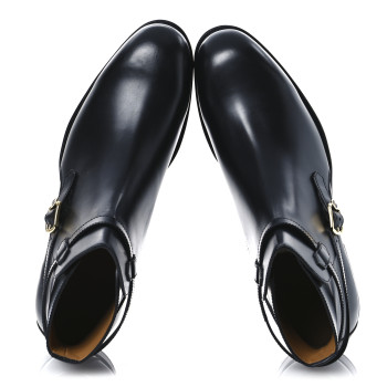 GUCCI Cordovan Lux Men Ankle Boots 10 Black
